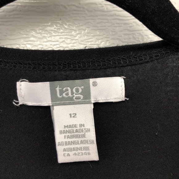 Tag Tie Front Crop Cardigan Long Sleeve Size 12 - Picture 5 of 6